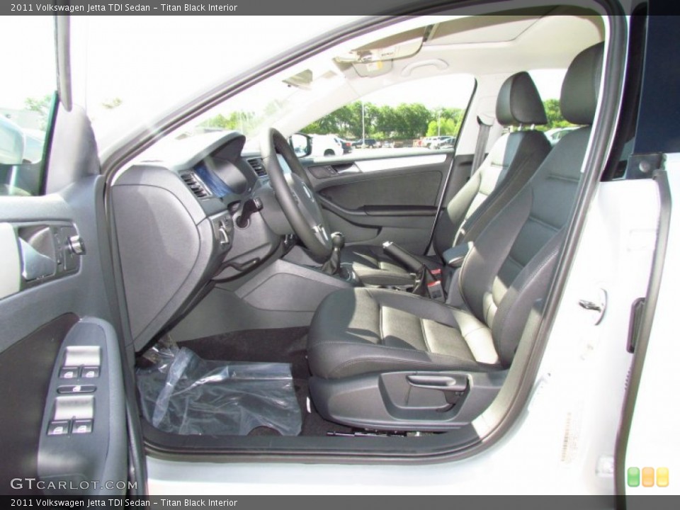 Titan Black Interior Photo for the 2011 Volkswagen Jetta TDI Sedan #50758893