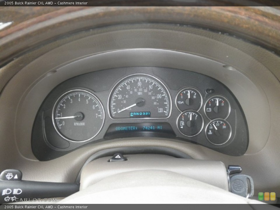 Cashmere Interior Gauges for the 2005 Buick Rainier CXL AWD #50758947