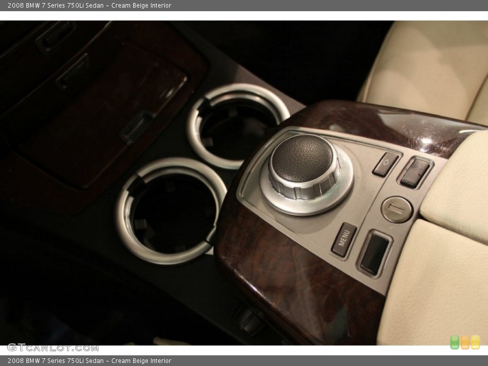 Cream Beige Interior Controls for the 2008 BMW 7 Series 750Li Sedan #50758997