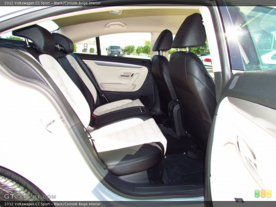 Black/Cornsilk Beige Interior Photo for the 2012 Volkswagen CC Sport #50759274