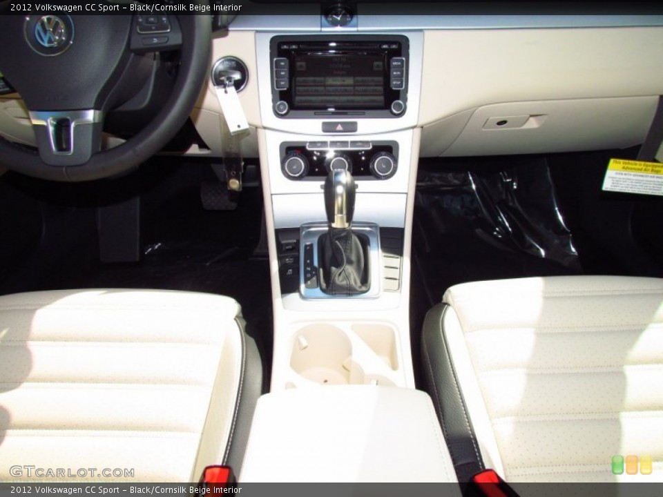 Black/Cornsilk Beige Interior Transmission for the 2012 Volkswagen CC Sport #50759307