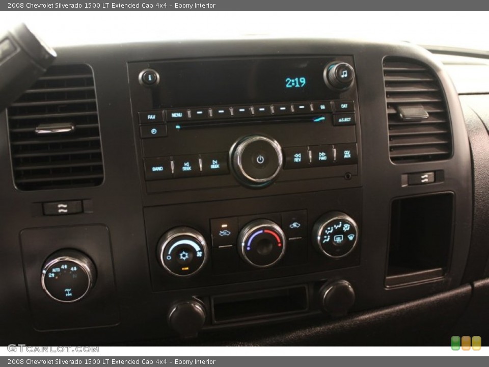 Ebony Interior Controls for the 2008 Chevrolet Silverado 1500 LT Extended Cab 4x4 #50759397