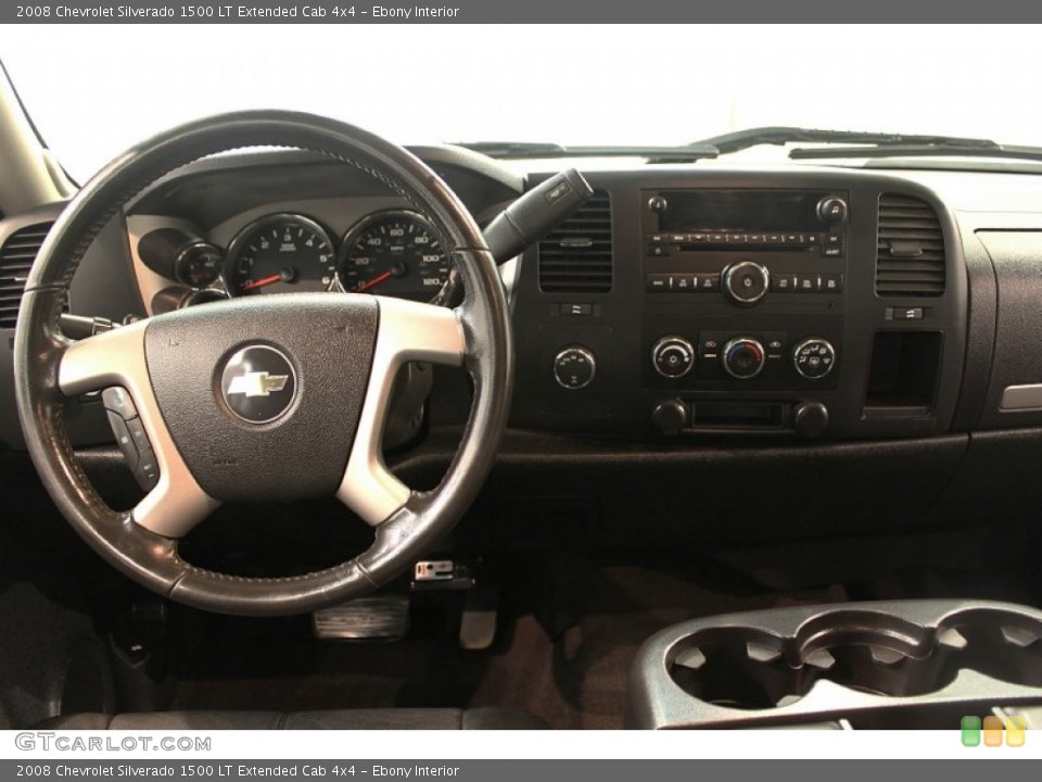 Ebony Interior Dashboard for the 2008 Chevrolet Silverado 1500 LT Extended Cab 4x4 #50759466