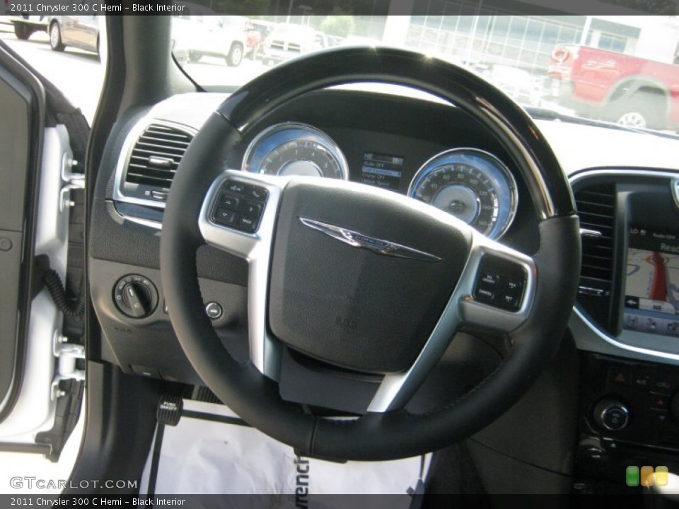 Black Interior Steering Wheel for the 2011 Chrysler 300 C Hemi #50761023