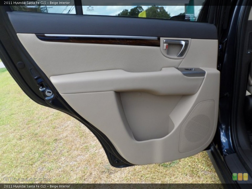 Beige Interior Door Panel for the 2011 Hyundai Santa Fe GLS #50761431