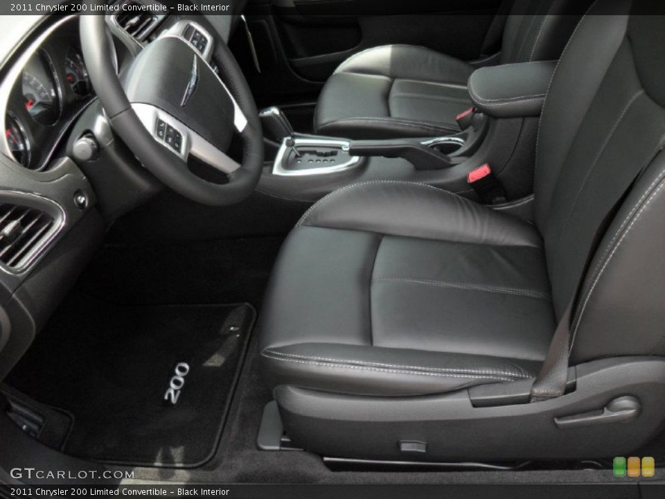Black Interior Photo for the 2011 Chrysler 200 Limited Convertible #50763153