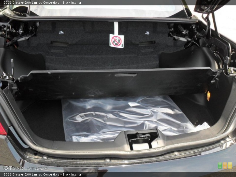 Black Interior Trunk for the 2011 Chrysler 200 Limited Convertible #50763237