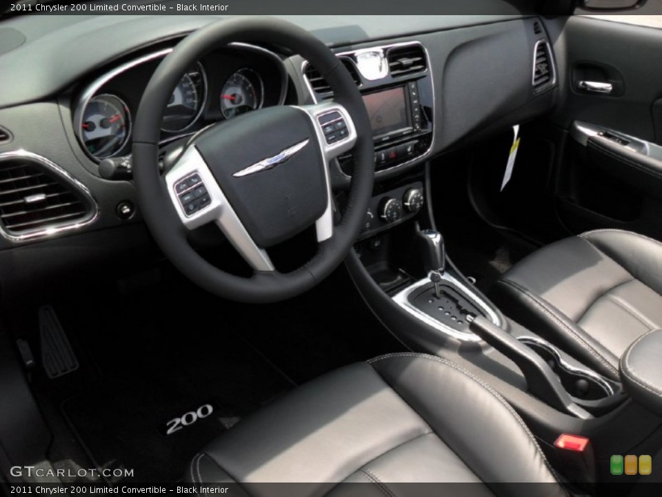 Black Interior Prime Interior for the 2011 Chrysler 200 Limited Convertible #50763360