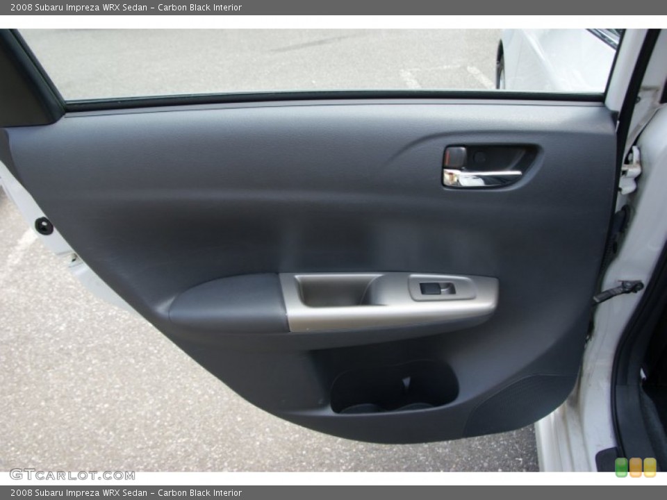 Carbon Black Interior Door Panel for the 2008 Subaru Impreza WRX Sedan #50770953