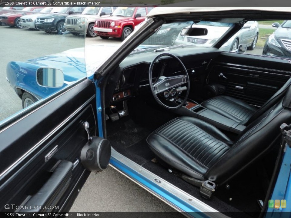 Black Interior Photo for the 1969 Chevrolet Camaro SS Convertible #50771694