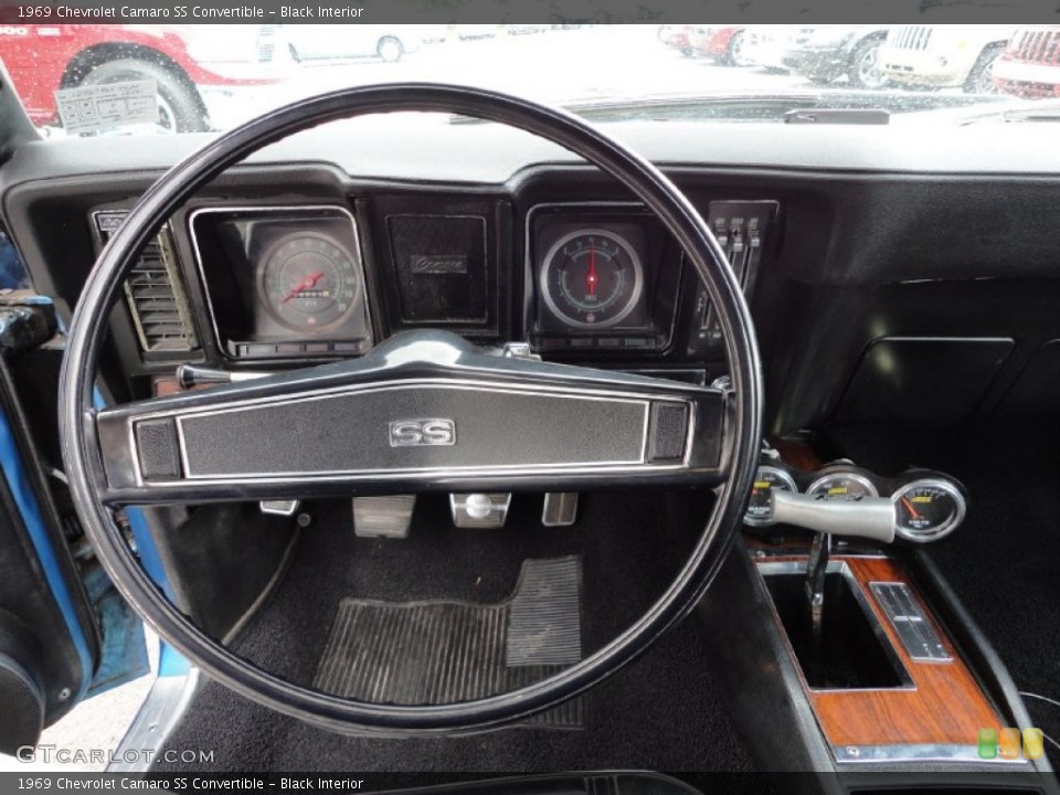 Black Interior Steering Wheel For The 1969 Chevrolet Camaro