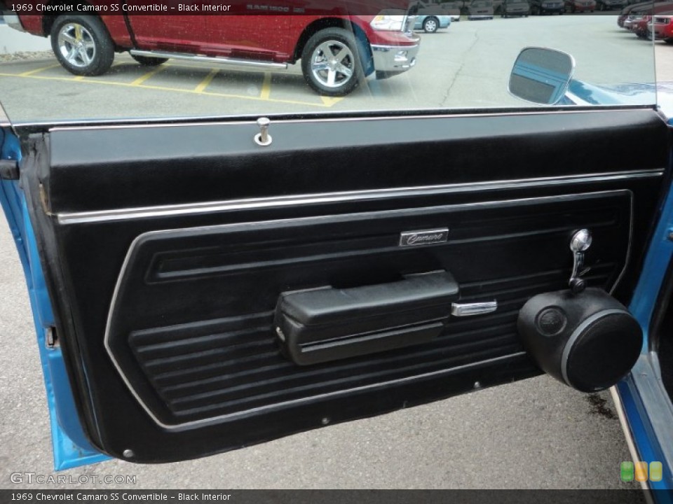 Black Interior Door Panel for the 1969 Chevrolet Camaro SS Convertible #50771721