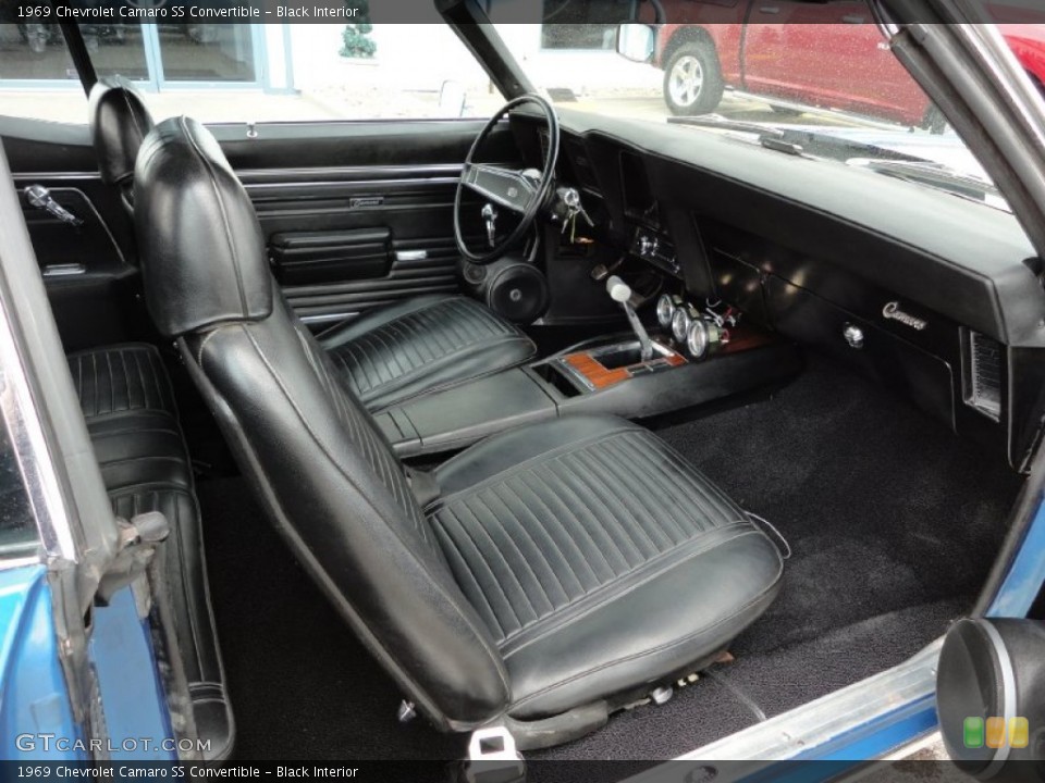 Black Interior Photo for the 1969 Chevrolet Camaro SS Convertible #50771751