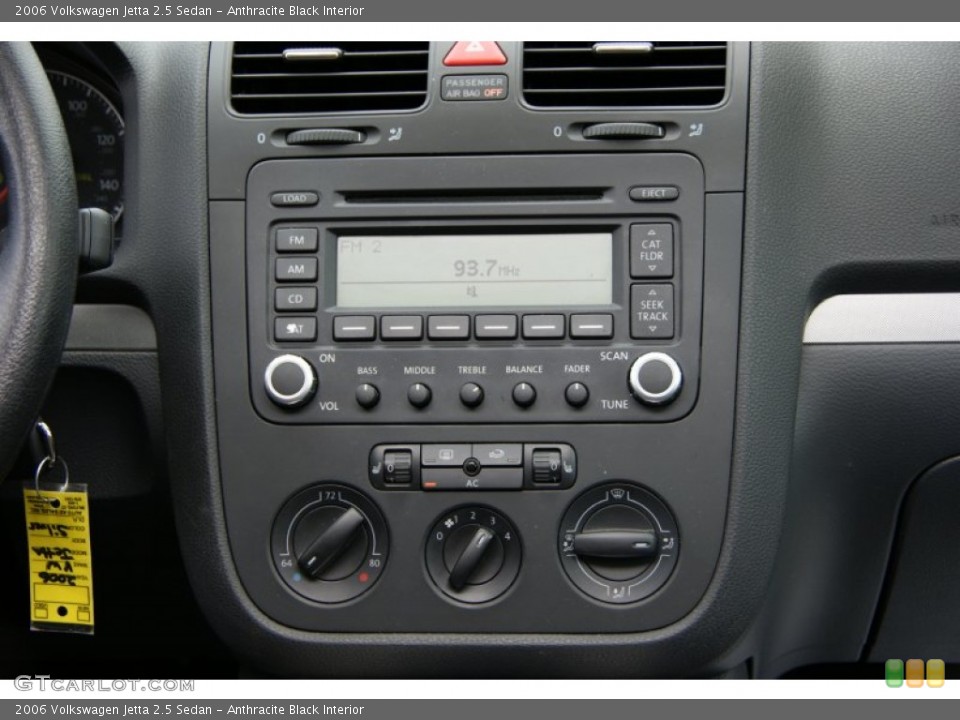 Anthracite Black Interior Controls for the 2006 Volkswagen Jetta 2.5 Sedan #50772423