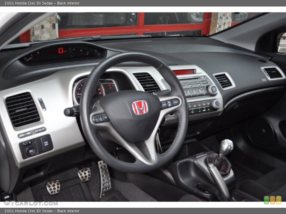 Black Interior Dashboard for the 2001 Honda Civic EX Sedan #50775114