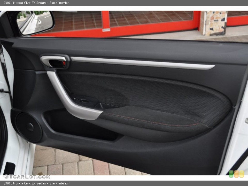 Black Interior Door Panel for the 2001 Honda Civic EX Sedan #50775231