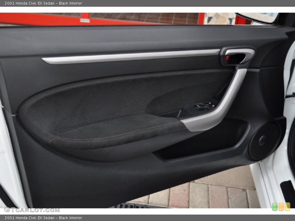 Black Interior Door Panel for the 2001 Honda Civic EX Sedan #50775246