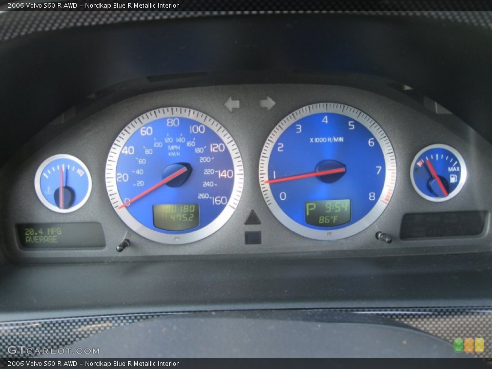 Nordkap Blue R Metallic Interior Gauges for the 2006 Volvo S60 R AWD #50776767