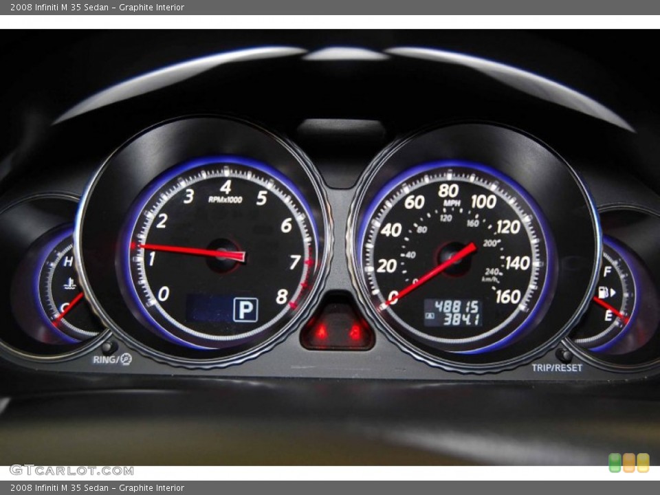 Graphite Interior Gauges for the 2008 Infiniti M 35 Sedan #50776989