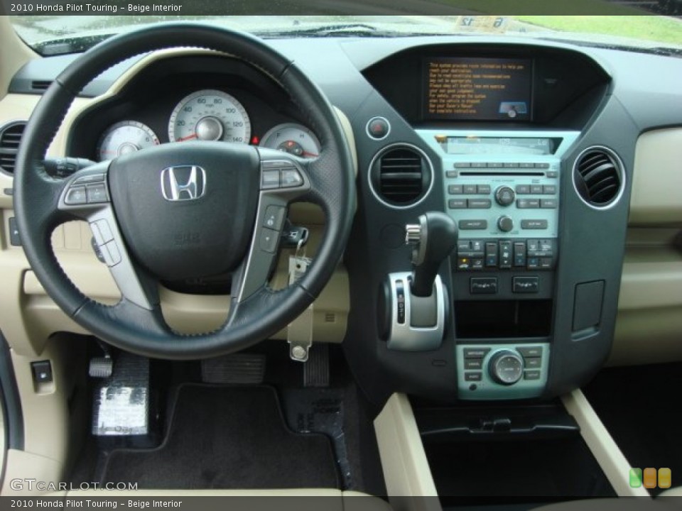 Beige Interior Dashboard for the 2010 Honda Pilot Touring #50777601