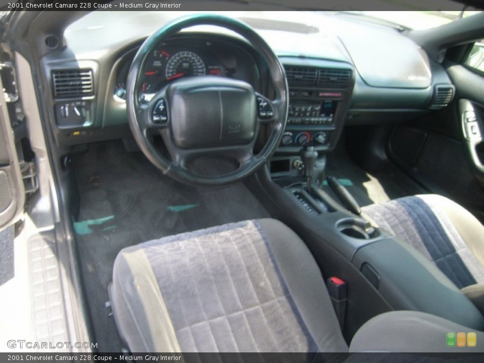 Medium Gray Interior Dashboard for the 2001 Chevrolet Camaro Z28 Coupe #50777604