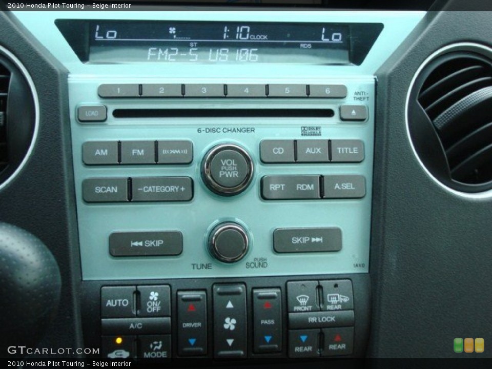Beige Interior Controls for the 2010 Honda Pilot Touring #50777682