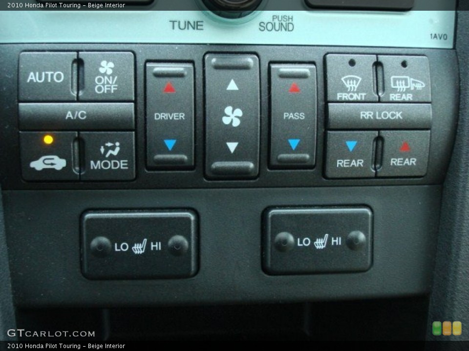 Beige Interior Controls for the 2010 Honda Pilot Touring #50777697