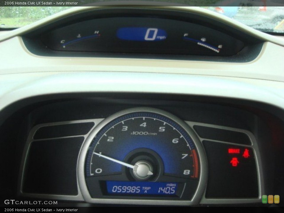 Ivory Interior Gauges for the 2006 Honda Civic LX Sedan #50778891