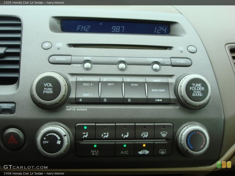 Ivory Interior Controls for the 2006 Honda Civic LX Sedan #50778903