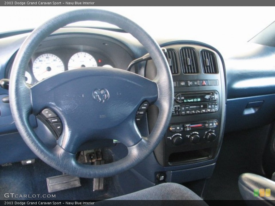 Navy Blue Interior Dashboard for the 2003 Dodge Grand Caravan Sport #50780025