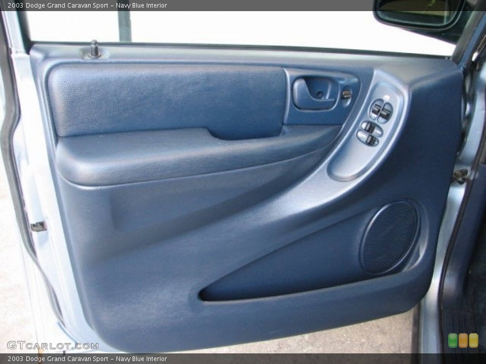 Navy Blue Interior Door Panel for the 2003 Dodge Grand Caravan Sport #50780039