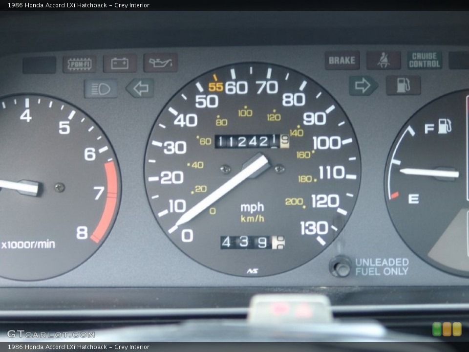 Grey Interior Gauges for the 1986 Honda Accord LXi Hatchback #50781183