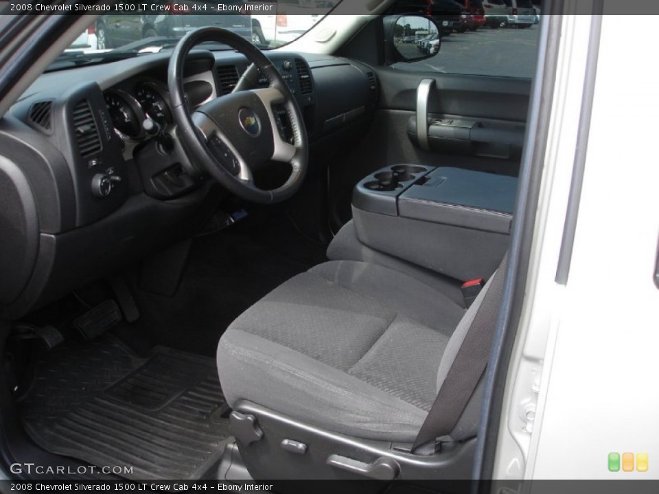 Ebony Interior Photo for the 2008 Chevrolet Silverado 1500 LT Crew Cab 4x4 #50782437