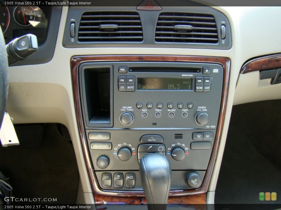 Taupe/Light Taupe Interior Controls for the 2005 Volvo S60 2.5T #50783778