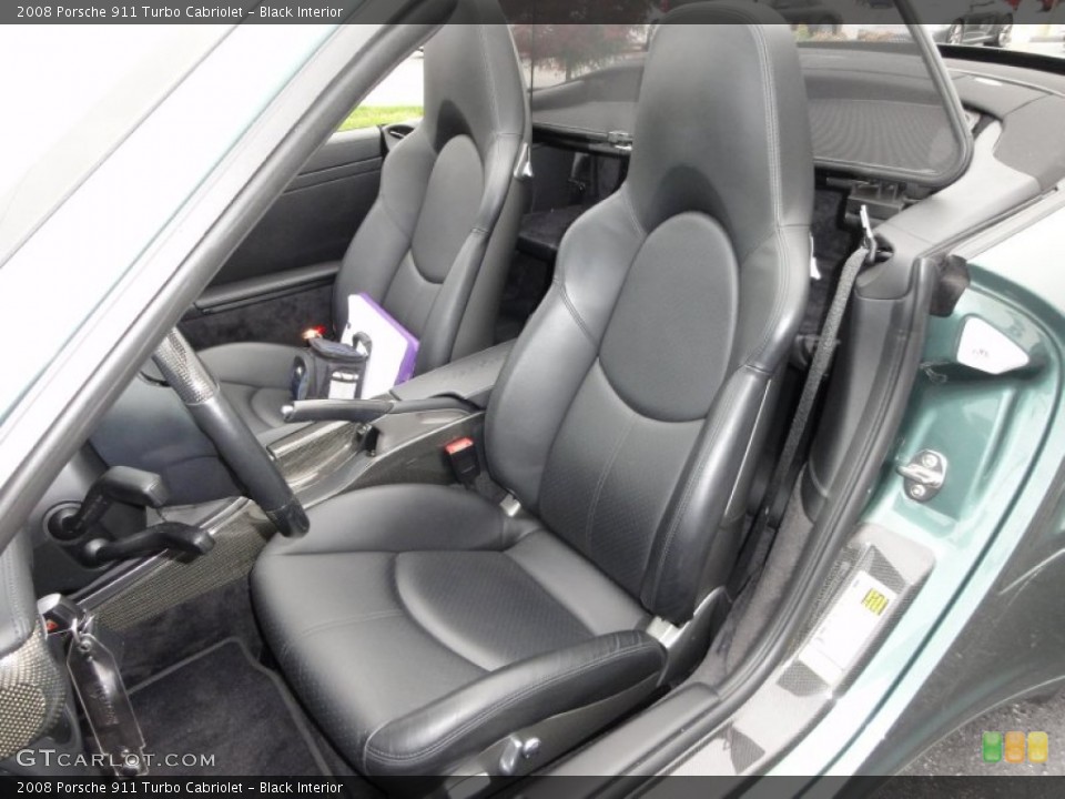 Black Interior Photo for the 2008 Porsche 911 Turbo Cabriolet #50785038