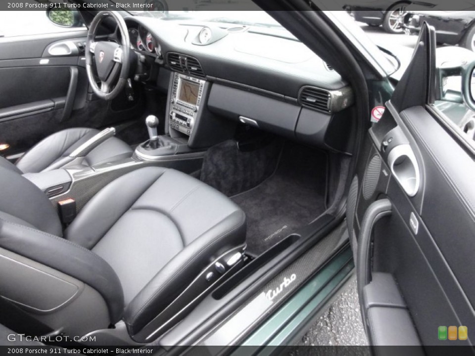 Black Interior Photo for the 2008 Porsche 911 Turbo Cabriolet #50785053