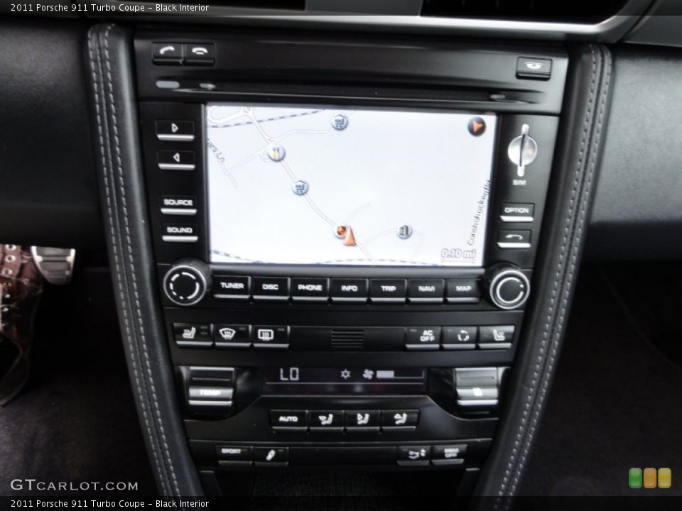 Black Interior Navigation for the 2011 Porsche 911 Turbo Coupe #50787153