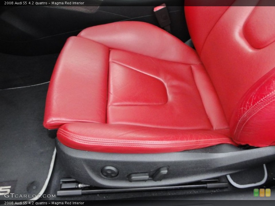 Magma Red Interior Photo for the 2008 Audi S5 4.2 quattro #50787453