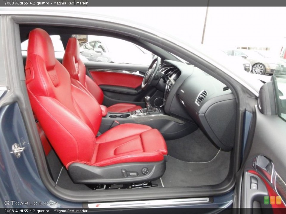 Magma Red Interior Photo for the 2008 Audi S5 4.2 quattro #50787510