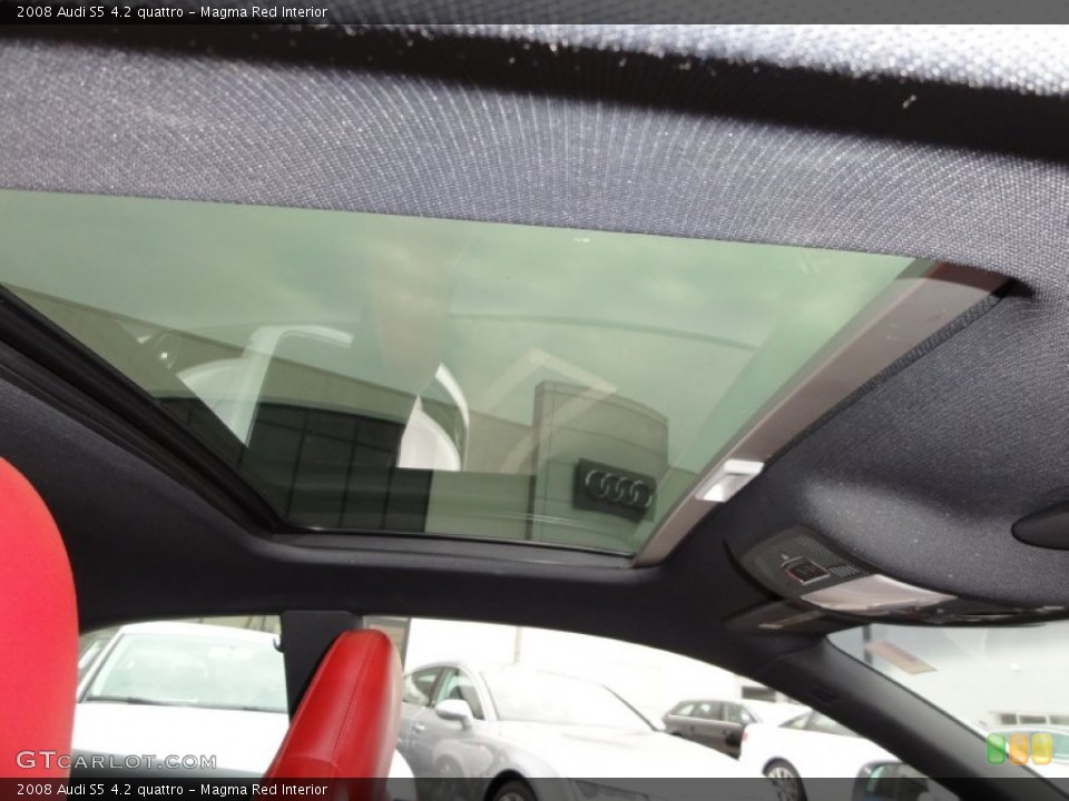 Magma Red Interior Sunroof for the 2008 Audi S5 4.2 quattro #50787525