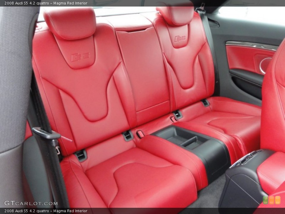 Magma Red Interior Photo for the 2008 Audi S5 4.2 quattro #50787570