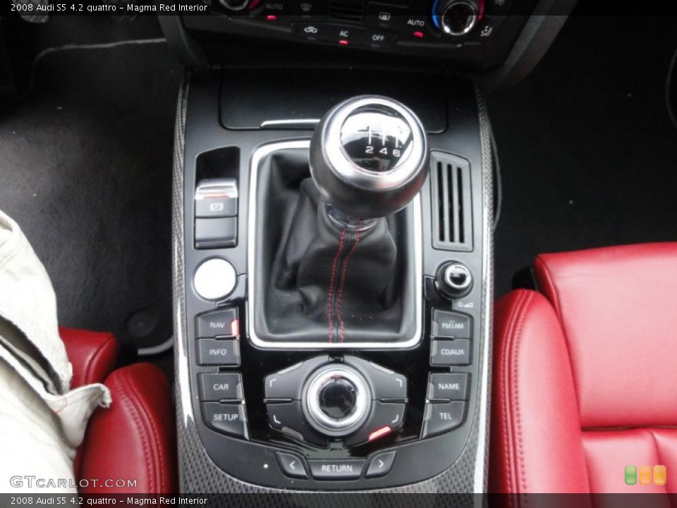 Magma Red Interior Transmission for the 2008 Audi S5 4.2 quattro #50787759