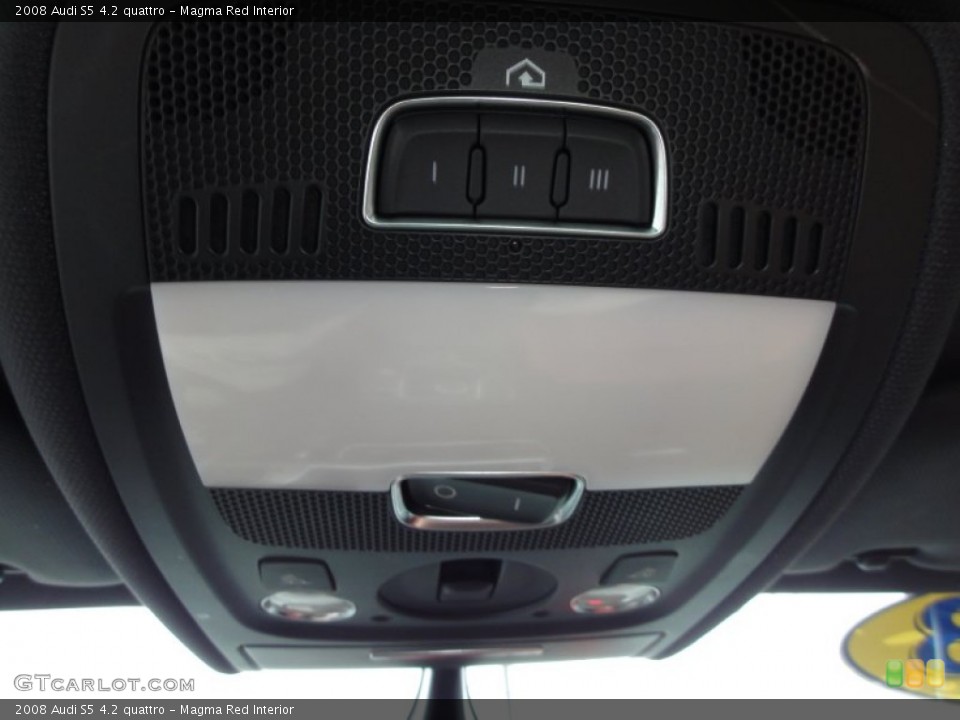 Magma Red Interior Controls for the 2008 Audi S5 4.2 quattro #50787774