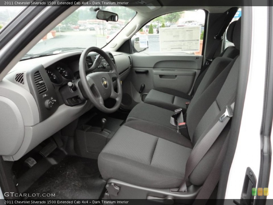 Dark Titanium Interior Photo for the 2011 Chevrolet Silverado 1500 Extended Cab 4x4 #50787882