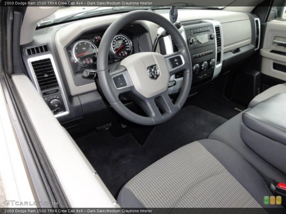 Dark Slate/Medium Graystone Interior Dashboard for the 2009 Dodge Ram 1500 TRX4 Crew Cab 4x4 #50789577
