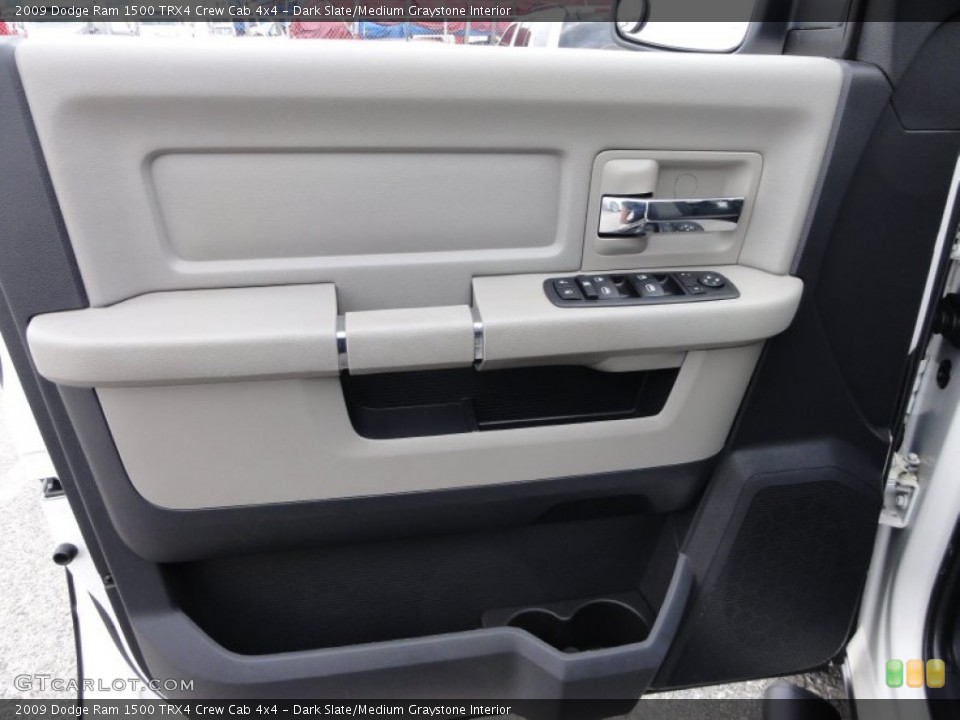 Dark Slate/Medium Graystone Interior Door Panel for the 2009 Dodge Ram 1500 TRX4 Crew Cab 4x4 #50789610