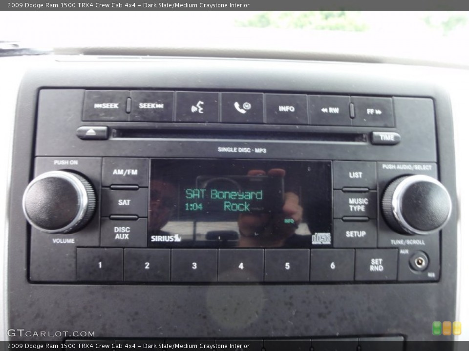Dark Slate/Medium Graystone Interior Controls for the 2009 Dodge Ram 1500 TRX4 Crew Cab 4x4 #50790030