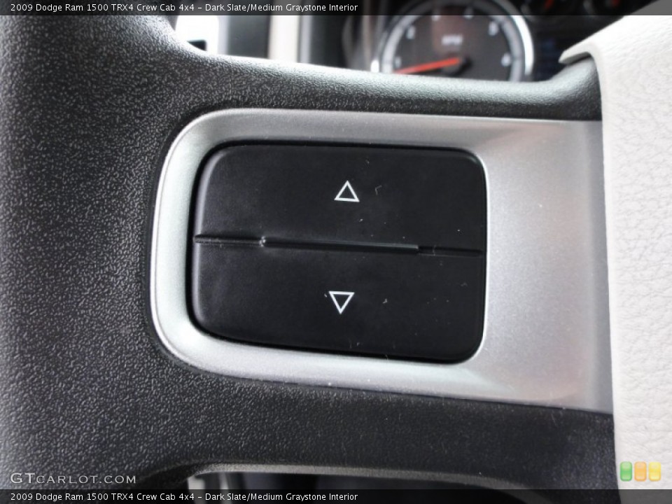 Dark Slate/Medium Graystone Interior Controls for the 2009 Dodge Ram 1500 TRX4 Crew Cab 4x4 #50790117