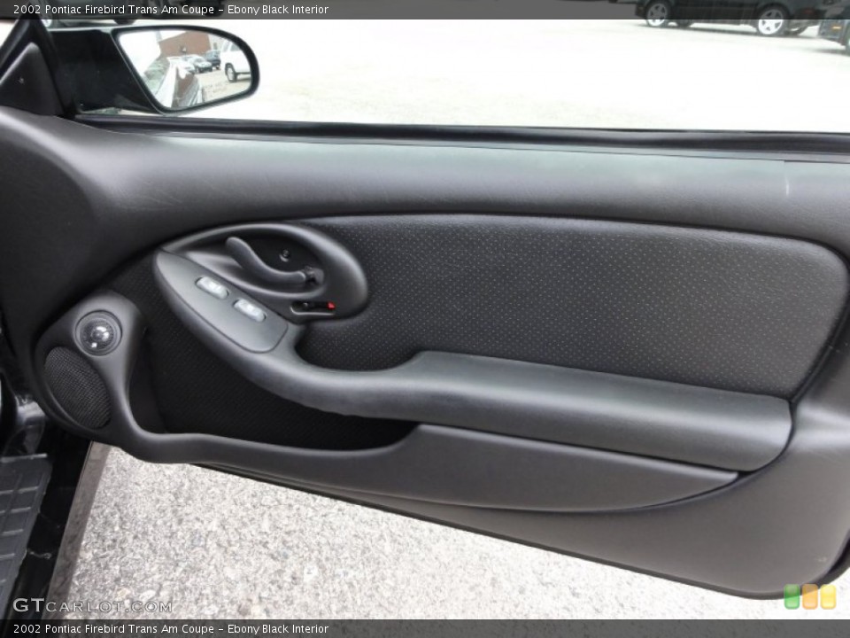 Ebony Black Interior Door Panel for the 2002 Pontiac Firebird Trans Am Coupe #50792136