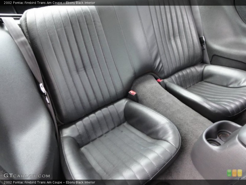 Ebony Black Interior Photo for the 2002 Pontiac Firebird Trans Am Coupe #50792178